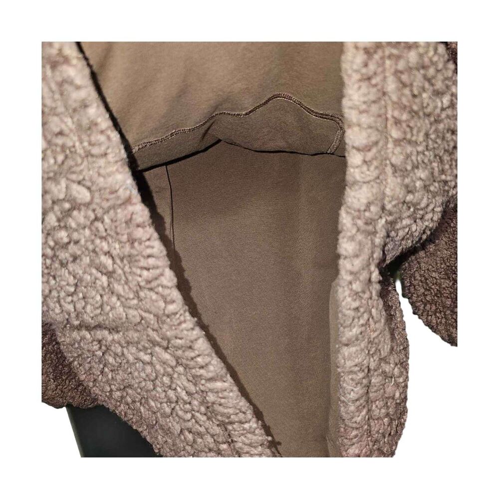 Lululemon Warmth Restore Sherpa Long Pullover Funnel Neck Sweater Smokey Topaz 6 - Picture 9 of 15